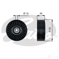 Обводной ролик приводного ремня GATES YVP2 7F 5414465140068 Renault Espace (JK0) 4 Минивэн 3.0 dCi 163 л.с. 2005 – 2025 t36482
