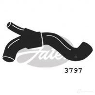 Патрубок радиатора, шланг GATES 3797 N PER72K 5414465103056 Opel Astra (F) 1 Универсал 1.7 TDS (F08. C05) 82 л.с. 1991 – 1998