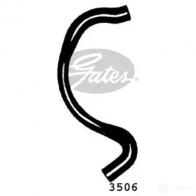 Патрубок радиатора, шланг GATES 404991 5412571018738 EVZJ G 3506