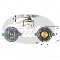 Крышка радиатора GATES Z0N BZI 5414465188855 rc119 411125