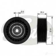 Натяжной ролик приводного ремня GATES Volkswagen Transporter (T4) 4 Фургон 2.5 TDI 88 л.с. 1998 – 2003 t36000 5414465209512 3 SO2S9