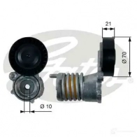 Натяжной ролик приводного ремня GATES 5414465033087 t39157 Volvo V50 1 (545) Универсал 2.0 D3 150 л.с. 2010 – 2012 V8VZ LQW