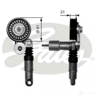 Натяжной ролик приводного ремня GATES Volkswagen Passat (B5) 3 Седан 2.0 TDI 136 л.с. 2003 – 2005 t38306 5414465396977 5 BNNJ7