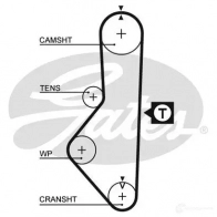 Ремень ГРМ GATES 5128 405862 CD V7F 5412571004076