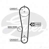 Комплект ремня ГРМ GATES k015637xs 408424 563 7XS T41319