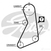 Комплект ремня ГРМ GATES Volkswagen Golf 3 (1H1) Хэтчбек 2.0 GTI 16V 150 л.с. 1992 – 1997 T41107 k015399xs 5399X S