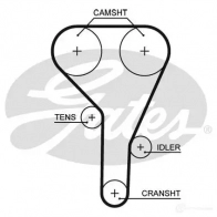 Комплект ремня ГРМ GATES 56 38XS k015638xs Mitsubishi Colt 6 (Z3, Z2) Хэтчбек 1.5 CZT 150 л.с. 2005 – 2012 T41321