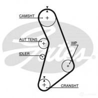 Комплект ремня ГРМ GATES Audi TT (8N) 1 1998 – 2006 T42019 k065491xs 54 91XS