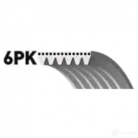 Приводной ремень, поликлиновой GATES 6pk1320 6P K1316 407115 6PK1318 - Изображение 3