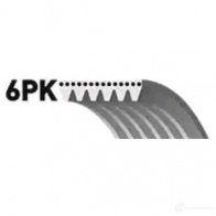 Приводной ремень, поликлиновой GATES 6PK1067 407066 6pk1070 6PK1068 - Изображение 2