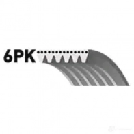 Приводной ремень, поликлиновой GATES 6PK1208 6PK1 207 407095 6pk1210 - Изображение 3