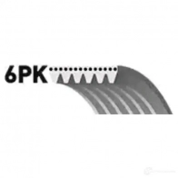 Приводной ремень, поликлиновой GATES 6PK1367 6PK1 365 407123 6pk1368 - Изображение 3