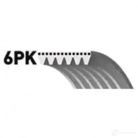 Приводной ремень, поликлиновой GATES 6PK1244 6pk1245 407103 6PK124 3 - Изображение 3