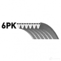 Приводной ремень, поликлиновой GATES 407096 6PK1217 6PK 1215 6pk1218 - Изображение 3