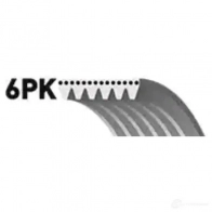 Приводной ремень, поликлиновой GATES 407154 6pk1548 6PK1547 6PK1 545 - Изображение 3