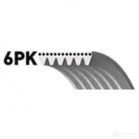 Приводной ремень, поликлиновой GATES 407153 6PK1540 6pk1540 6P K1538 - Изображение 3