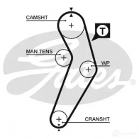 Комплект ремня грм с водяным насосом GATES 410805 T41155 kp25473xs 54 73XS