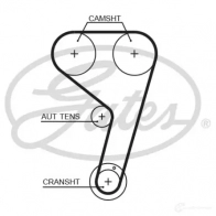 Комплект ремня грм с водяным насосом GATES Ford Focus 3 (CB8) Хэтчбек 1.0 EcoBoost 100 л.с. 2012 – 2024 2AN 63 kp1t354hob