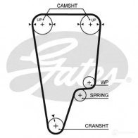 Комплект ремня грм с водяным насосом GATES T41016 kp15505xs 5505 XS Honda CR-V
