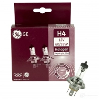 Лампа галогеновая H4 MEGALIGHT PLUS +50% 60/55 Вт 12 В GE 1439693614 50440MPU GB KF5E - Изображение 1