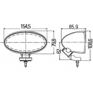 Дополнительная фара HELLA E1 651 Comet FF 100 1FA 007 891-031 12753