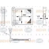 Радиатор печки, теплообменник HELLA 6ZT 351 080-211 36RN3JE _BEHR HELLA SERVICE_ Audi A2 (8Z) 1 2000 – 2005