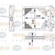 Радиатор печки, теплообменник HELLA _BEHR HELLA SERVICE_ 6ZT 351 080-221 Audi A2 (8Z) 1 2000 – 2005 E1DAKZN