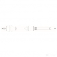 Приводной вал GENERAL RICAMBI CI308 4 H7MQGSE Peugeot Partner PE3160