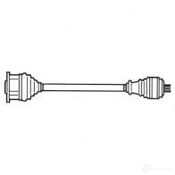 Приводной вал GENERAL RICAMBI Audi A4 (B6) 2 Седан 2.4 170 л.с. 2001 – 2004 X98 8V AU3373