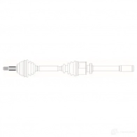 Приводной вал GENERAL RICAMBI Renault Laguna (K56) 1 Универсал 2.2 D (K56F/2. S56F) 83 л.с. 1995 – 2001 6E QRU RE3121