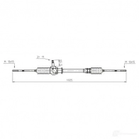 Рулевая рейка GENERAL RICAMBI 7VOPOV B 2481037 FI4016 - Изображение 7