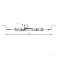 Рулевая рейка GENERAL RICAMBI F5 XDF 2481068 FI4109 - Изображение 7