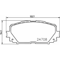 Тормозные колодки дисковые, комплект HELLA 30435 T1 764A 8DB 355 028-721 FLHSI9