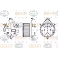 Моторчик печки, вентилятора HELLA 8EW 009 159-141 Renault Laguna (B56) 1 Хэтчбек 2.0 109 л.с. 1999 – 2001 U7G8A _BEHR HELLA SERVICE_