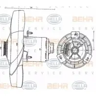 Вентилятор радиатора двигателя HELLA 8EW 351 041-191 _BEHR HELLA SERVICE_ DPMEHM Volkswagen Transporter (T4) 4 Автобус 1.9 D 60 л.с. 1990 – 1995