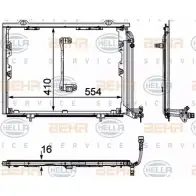 Радиатор кондиционера HELLA _BEHR HELLA SERVICE_ Peugeot 306 1 (7A, 7C, N3, N5) Хэтчбек 1.9 DT 90 л.с. 1993 – 2001 8FC 351 302-151 BX5M0