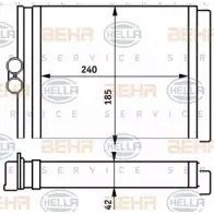 Радиатор печки, теплообменник HELLA 8FH 351 313-151 FNLX8 Opel Vectra (B) 2 Универсал 2.2 i 16V (F35) 147 л.с. 2000 – 2003 _BEHR HELLA SERVICE_