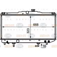 Радиатор охлаждения двигателя HELLA 8MK 376 707-711 MP94BX 45043 _BEHR HELLA SERVICE_