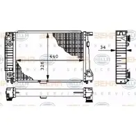 Радиатор охлаждения двигателя HELLA _BEHR HELLA SERVICE_ 45277 8MK 376 711-421 6D4EUZ