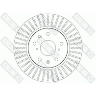 Тормозной диск GIRLING 2291205 6073981 QE XE38 3322938278700 - Изображение 2