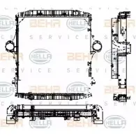 модуль охлаждения HELLA QP1ITX _BEHR HELLA SERVICE_ 8MK 376 721-561 46140