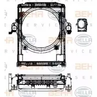 модуль охлаждения HELLA 46182 8MK 376 722-221 YT5IAK _BEHR HELLA SERVICE_