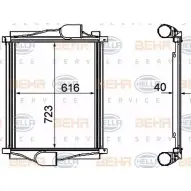 Интеркулер HELLA _BEHR HELLA SERVICE_ 47543 8ML 376 746-311 LK7CG4