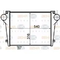 Интеркулер HELLA 47612 _BEHR HELLA SERVICE_ CH74GBZ 8ML 376 755-781