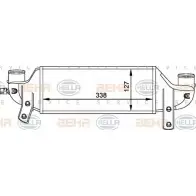 Интеркулер HELLA _BEHR HELLA SERVICE_ KJISBB 8ML 376 765-001 Ford Fiesta 4 (DX, J) 1995 – 2002