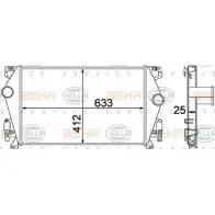 Интеркулер HELLA Audi A8 (D2) 1 Седан 2.5 Tdi 150 л.с. 1997 – 2000 _BEHR HELLA SERVICE_ F0GU1ZH 8ML 376 776-061