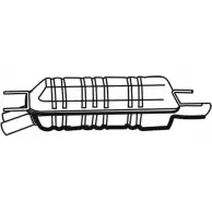 Задний глушитель Walker QGKQPV D4W XI1 19373 Opel Omega (B) 2 Седан 2.5 V6 (F69) 170 л.с. 1994 – 2000