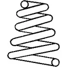 Пружина BOGE H9FE7 157488 6 221APL 81-146-1