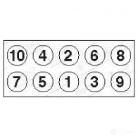 Болты ГБЦ, головки блока цилиндров GOETZE I7 XNOE 2233033b 4044197153893 700560 - Изображение 2