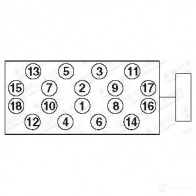 Болты ГБЦ, головки блока цилиндров GOETZE 4044197154050 2271019b 49V IM 700649 - Изображение 2